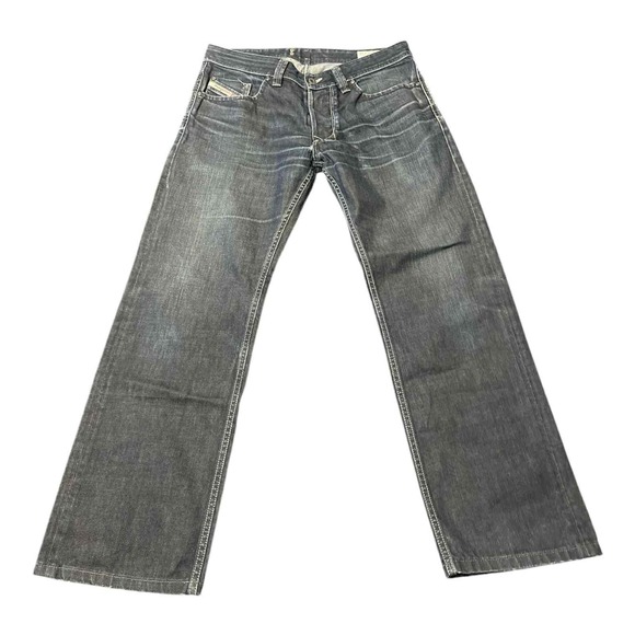 Diesel Larkee Jeans Mens 32x34 Blue Straight Leg Made in Italy Wash 0088Z Denim - Picture 1 of 10